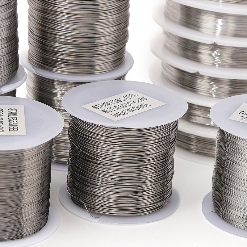 0.2-0.6mm Soft Steel Wire Beading Steel-colored Lead Diy Homemade Material Accessories