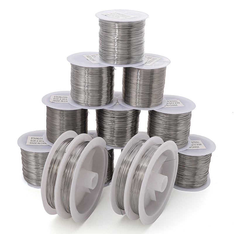 0.2-0.6mm Soft Steel Wire Beading Steel-colored Lead Diy Homemade Material Accessories