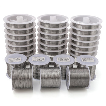 0.2-0.6mm Soft Steel Wire Beading Steel-colored Lead Diy Homemade Material Accessories