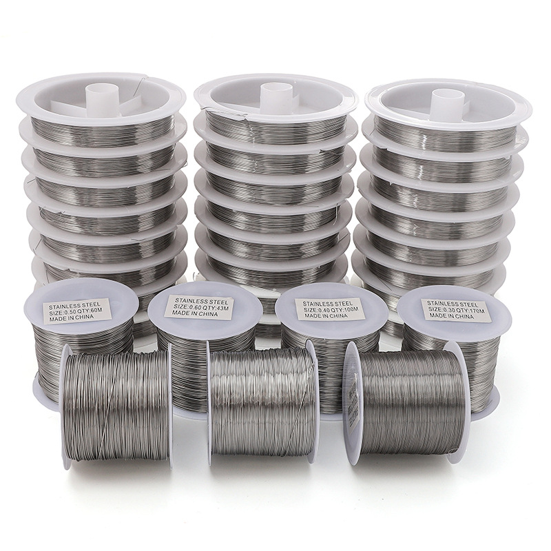 0.2-0.6mm Soft Steel Wire Beading Steel-colored Lead Diy Homemade Material Accessories