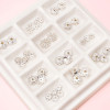 Silver Alloy Flower Holder Lotus Beaded Spacer Diy Bracelet Necklace Cap Handmade Jewelry