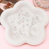 Silver Alloy Flower Holder Lotus Beaded Spacer Diy Bracelet Necklace Cap Handmade Jewelry