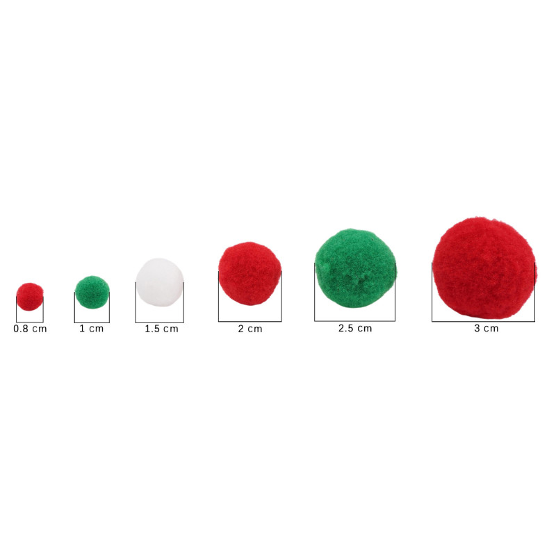 Christmas Decoration Polyester High Elastic Plush Ball Jewelry Accessories Children's