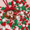 Christmas Decoration Polyester High Elastic Plush Ball Jewelry Accessories Children's