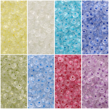 4mm Domestic Super-quality Glass Rice Beads Abacus Ice-transparent Chameleon Bracelet