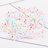 Acrylic Numbers English Letter Beads Diy Children's Jewelry Accessories Loose Square