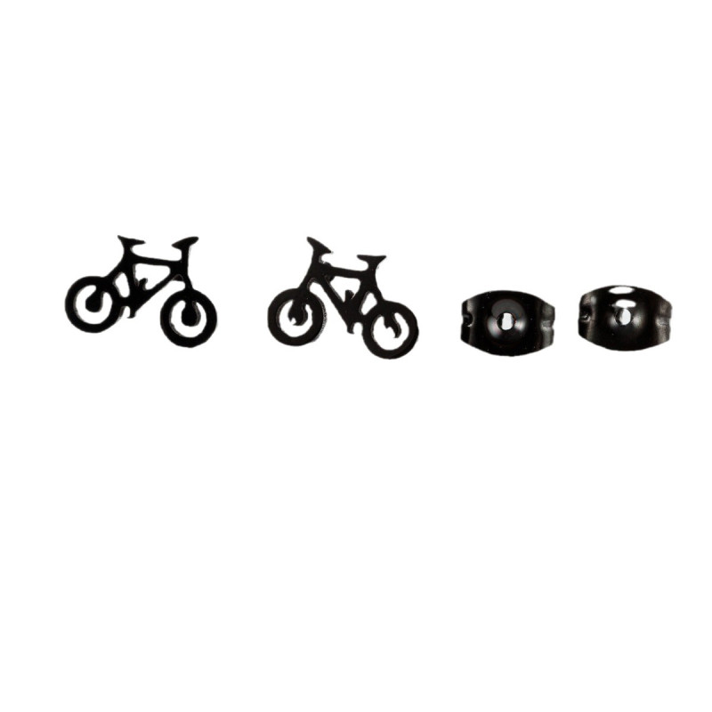 Stainless Steel Earrings for Women Korean Fashion Cute Mini Bicycle Simple