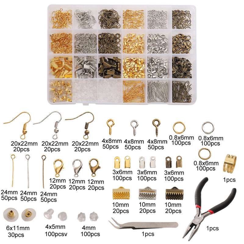 Diy Jewelry Accessories Earrings Ear Hooks Bracelet Necklace Handmade Beading Material