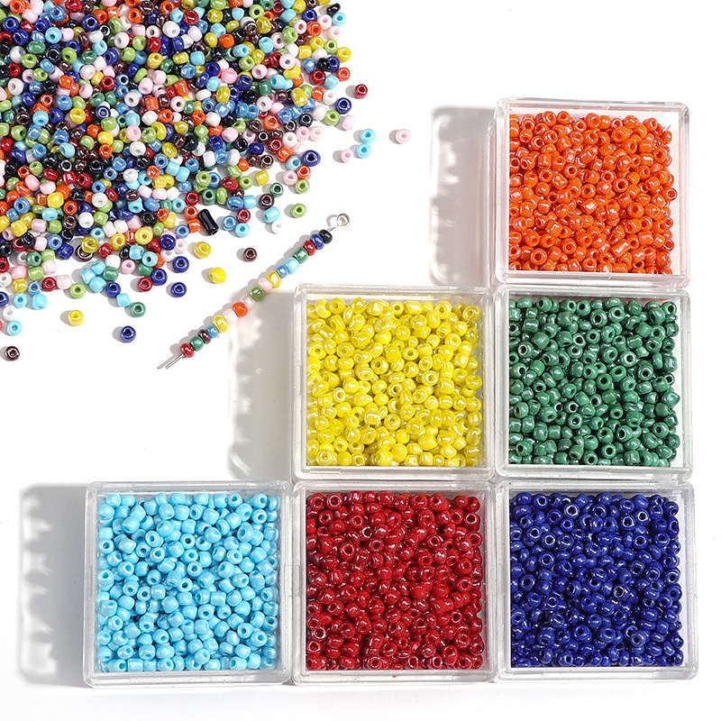 3/4mm Oily Natural Glass Millet Beads Handmade Diy Accessories Hand String Loose Necklace