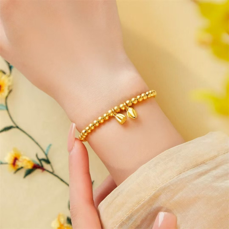 Bracelet for Women, Simulated Ancient Method, Inherited Solid Ring, Wedding Two-life Joy