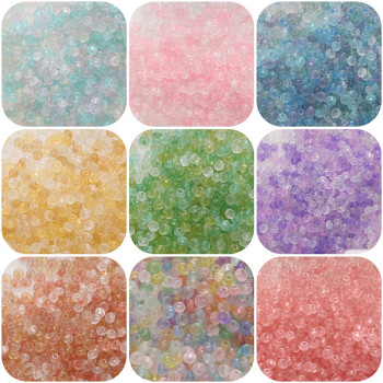 2*4mm Ice-through Abacus Millet Beads Homemade Diy Hand Jewelry Loose Mobile Phone Chain