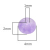 2*4mm Ice-through Abacus Millet Beads Homemade Diy Hand Jewelry Loose Mobile Phone Chain