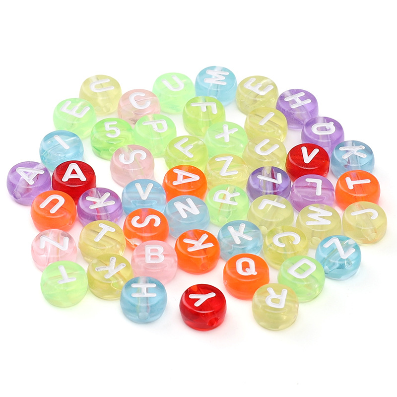 26 Letter Beads Acrylic English Handmade Diy Bracelet Jewelry Accessories