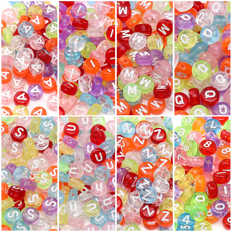 26 Letter Beads Acrylic English Handmade Diy Bracelet Jewelry Accessories