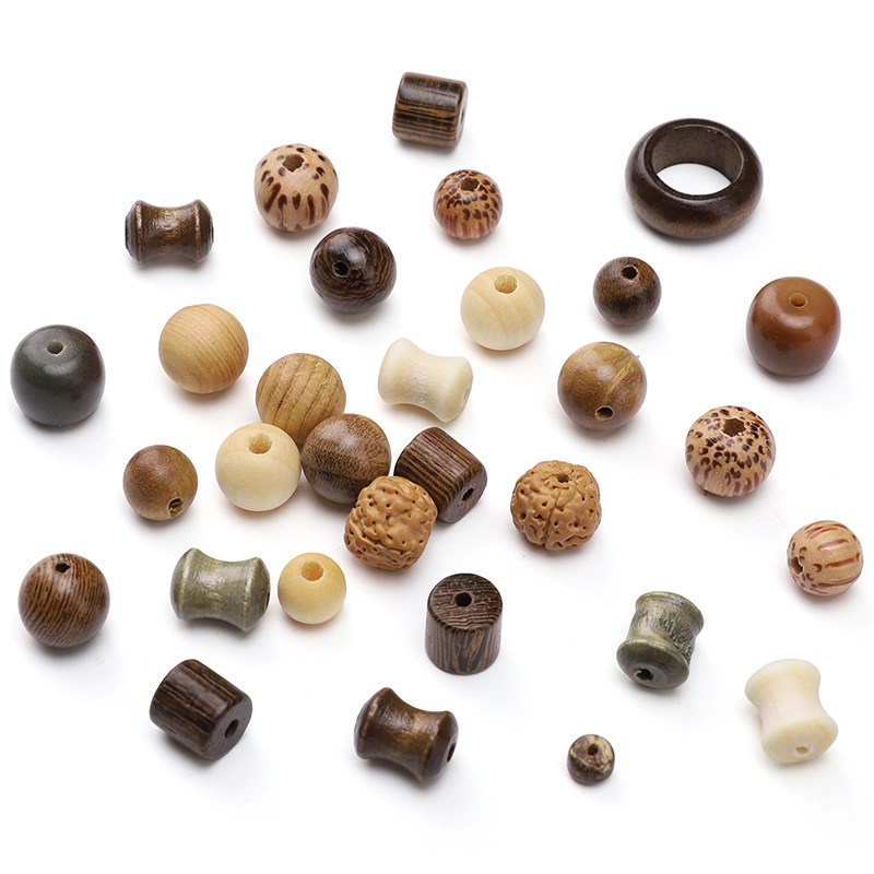 Natural Chicken Wings, Green Sandalwood Beads, Round National Trend Cultural Toys, Lotus