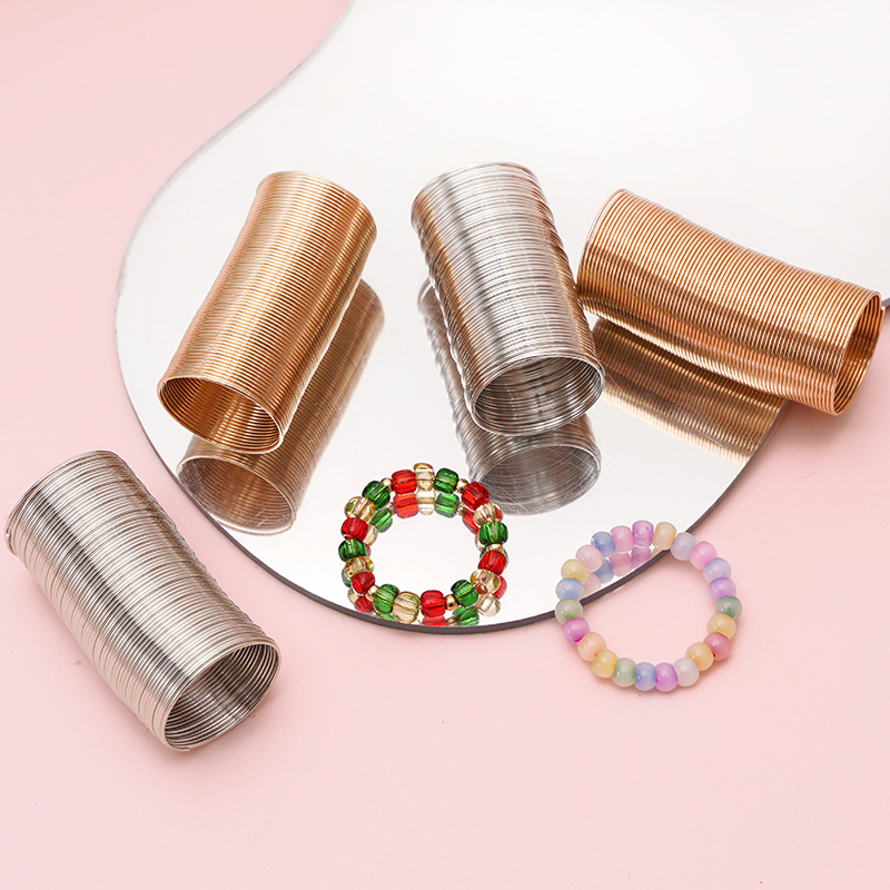 Memory Wire Ring Hand String Beads Diy Handmade Jewelry Material Accessories Manufacturer