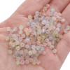 4mm Double Pointed Faceted Rhombus Glass Beads Frosted Gold Handmade Diy Bracelet