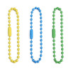 12cm Metal Chain Candy Color Wave Bead Diy Jewelry Accessories Tag Key Pendant Material