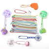 Colorful Iron Paint Chain Bead Handmade Diy Accessories Luggage Jewelry Pendant Key Tail