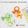 Transparent Color Balloon Dog Diy Key Ring Pendant Bell Spring Buckle Jewelry Accessories