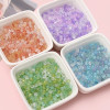 2x4mm Ice-through Abacus, Domestic High-quality Imitation Jade Glass Rice Beads, Diy