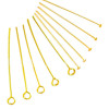 Diy Jewelry Accessories 9-character Needle T-shaped Flat-headed Nine-character Curved