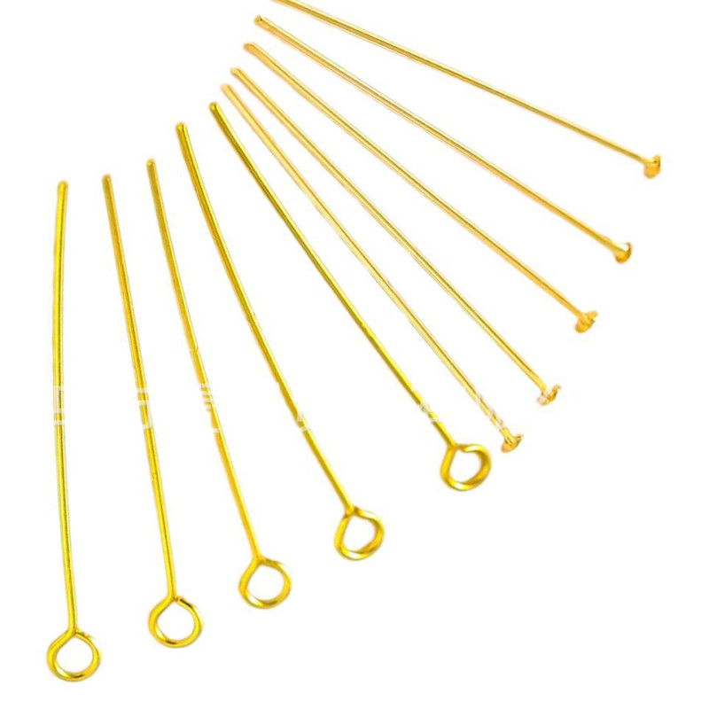 Diy Jewelry Accessories 9-character Needle T-shaped Flat-headed Nine-character Curved