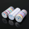 Round Beaded Elastic Rope Handmade Bracelet Transparent Crystal Thread Continuous Diy