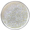 Glass Beads 8*14mm Water Drop Pendant Flat Diy Jewelry Accessories Hole Material Loose