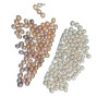 High Gloss Abs Imitation Pearl Off-white Jewelry Pure White Perforated Material Clothing
