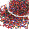 3mm Domestic Super High-quality Glass Rice Beads Filled with Silver and Painted Round