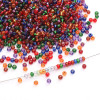 3mm Domestic Super High-quality Glass Rice Beads Filled with Silver and Painted Round