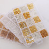 15 Grid Boxed Diy Metal Accessories Material Set Earrings Ear Hooks Bracelet Necklace