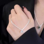 Non-fading Sparkling Necklace Female Ins Light Luxury High-end Simple Exquisite Clavicle