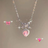 [collection of Love Models] Butterfly Necklace for Women, Ins Niche Design, High-end