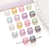 Acrylic 8mm Phantom Imitation Glass Square Beads Handmade Diy Accessories Loose Hand