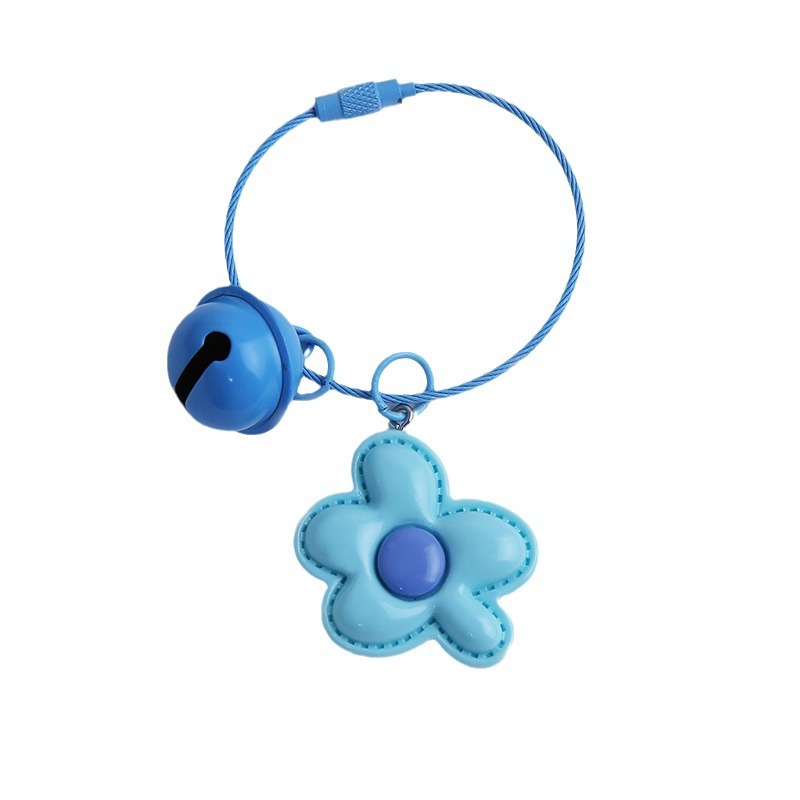 Five-petal Candy-colored Flower Keychain Dopamine Diy Accessories Bag Pendant School Bag