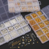 15 Grid Open Circle Closed Diy Jewelry Basic Accessories Set Box Handmade Homemade