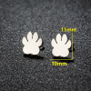 Stainless Steel Fashion Jewelry Ins Simple Cute Bear Paw Animal Footprint Cat Paw