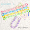 Dopamine Color Acrylic Chain Buckle with Spring Mobile Phone Key Colorful Versatile Bag