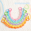 Dopamine Color Acrylic Chain Buckle with Spring Mobile Phone Key Colorful Versatile Bag
