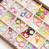 Candy Color Open Spring Ring Round Buckle Keychain Handmade Diy Bag Hook Mobile Phone