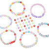 4x7mm Acrylic English Single Letter Beads Flat Round Bright Color Bottom Handmade