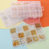 15 Grid Open Circle Closed Diy Jewelry Basic Accessories Set Box Handmade Homemade