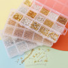 15 Grid Open Circle Closed Diy Jewelry Basic Accessories Set Box Handmade Homemade
