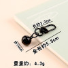 Paint Candy Color Revolving Door Buckle Bell Keychain Gold Accessories Hanging Diy Bag