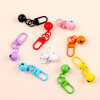 Paint Candy Color Revolving Door Buckle Bell Keychain Gold Accessories Hanging Diy Bag