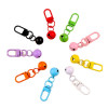 Paint Candy Color Revolving Door Buckle Bell Keychain Gold Accessories Hanging Diy Bag