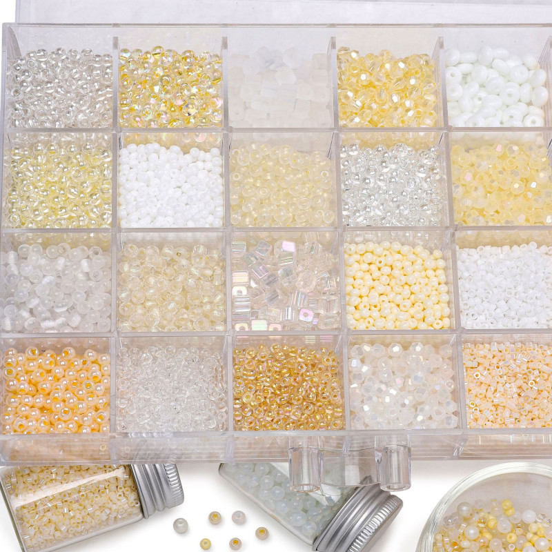 2-4mm Millet Beads Beige Glass Handmade Diy Homemade Hand Mobile Phone Chain Bracelet