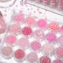 2-4mm Millet Beads Barbie Pink Glass Handmade Diy Homemade Hand String Bracelet Necklace